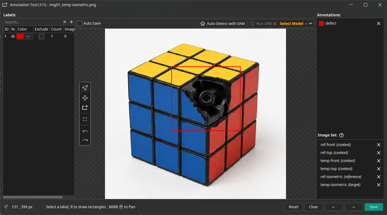 Multi-image annotation tool
