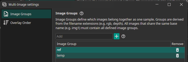 Multi-image groups