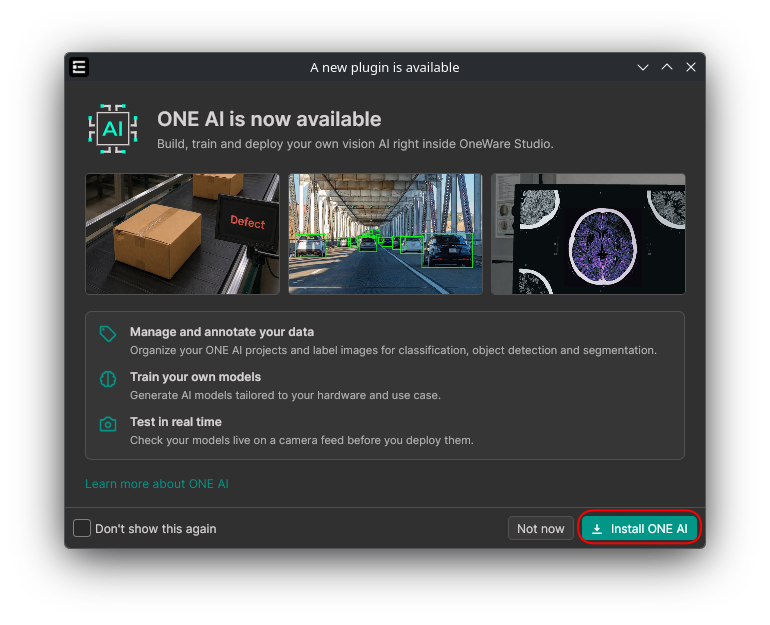Install the ONE AI Extension